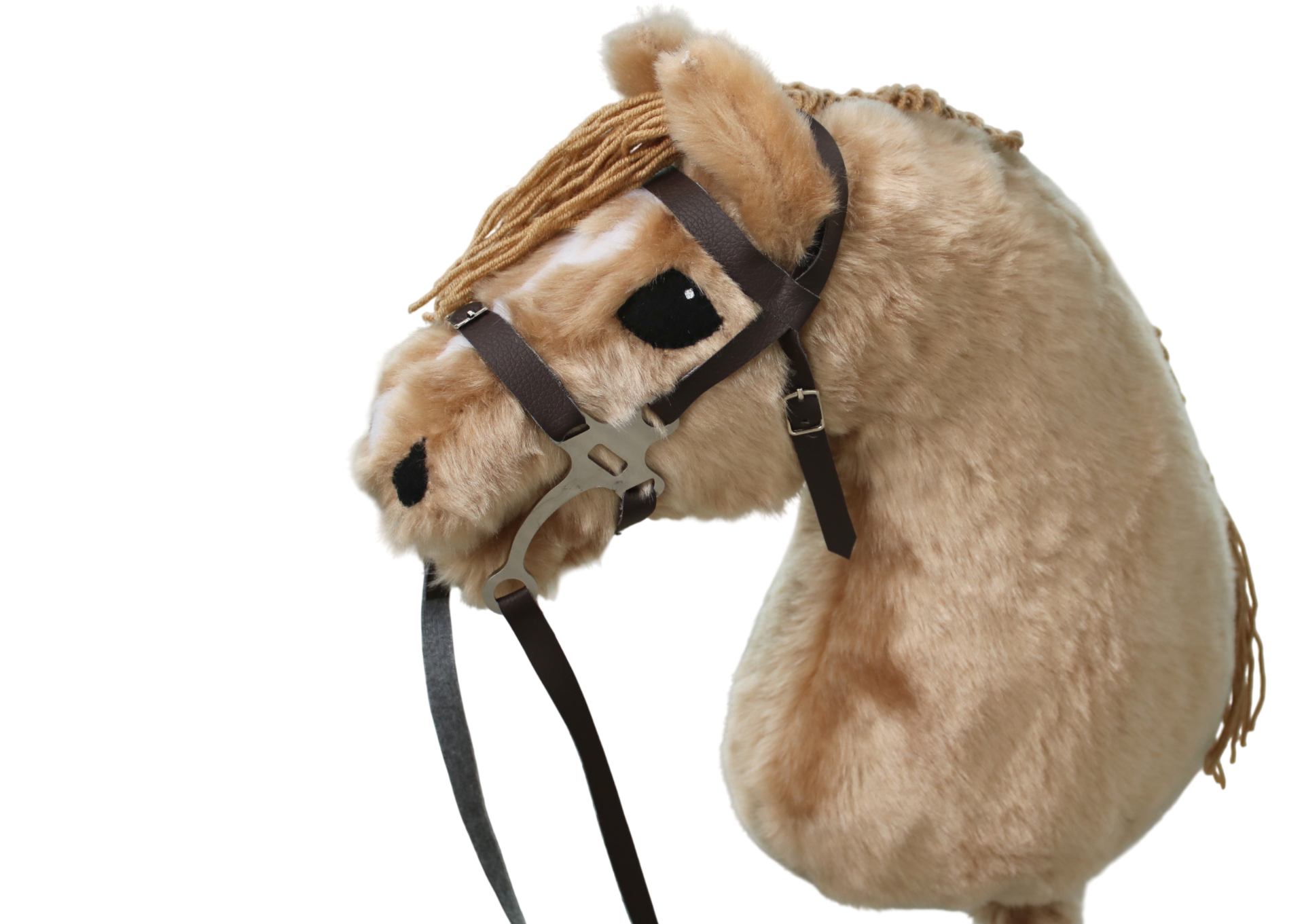 Tummanruskea, iso metalli Hackamore / Dark brown, big metal Hackamore